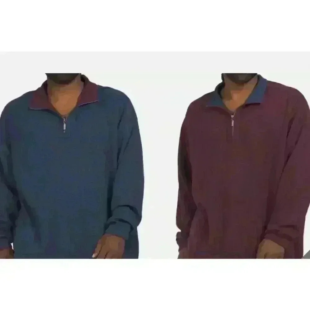 Tommy Bahama Flipshore Half-Zip Reversible Pull Over Sweatshirt Men's Sz 2XLT